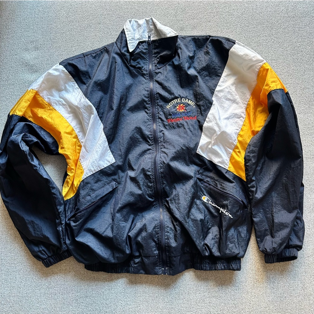 Notre Dame fiesta Bowl Windbreaker Champion Medium
